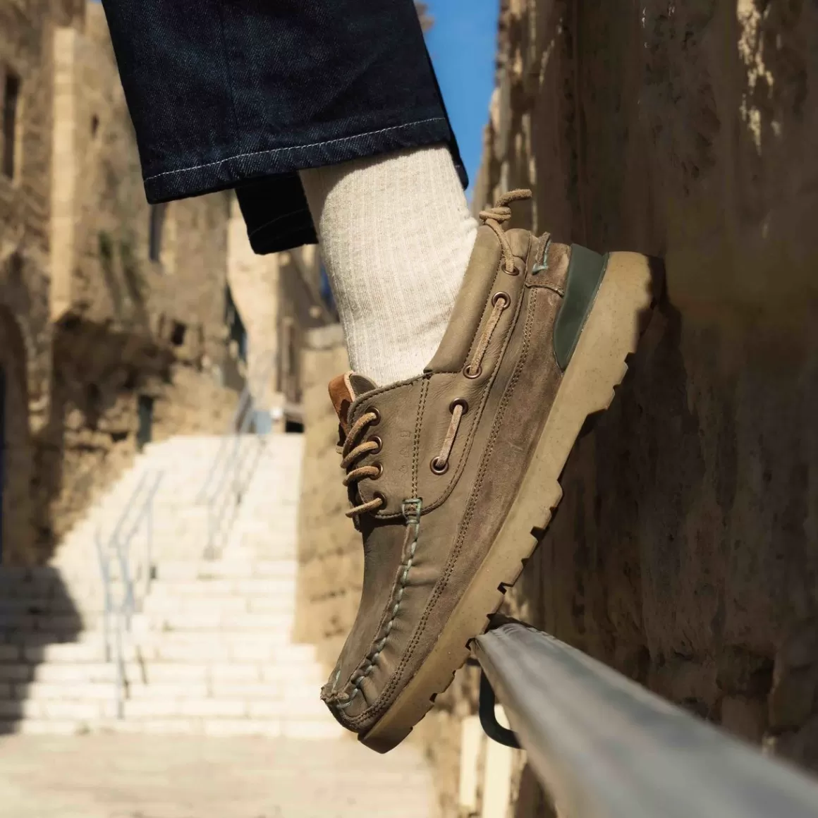Men Satorisan Moccasins-Earth Premium