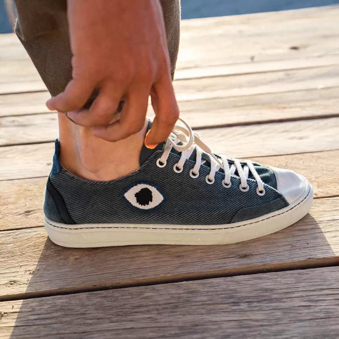 Men Satorisan Trainers-Koto Cotton Vintage