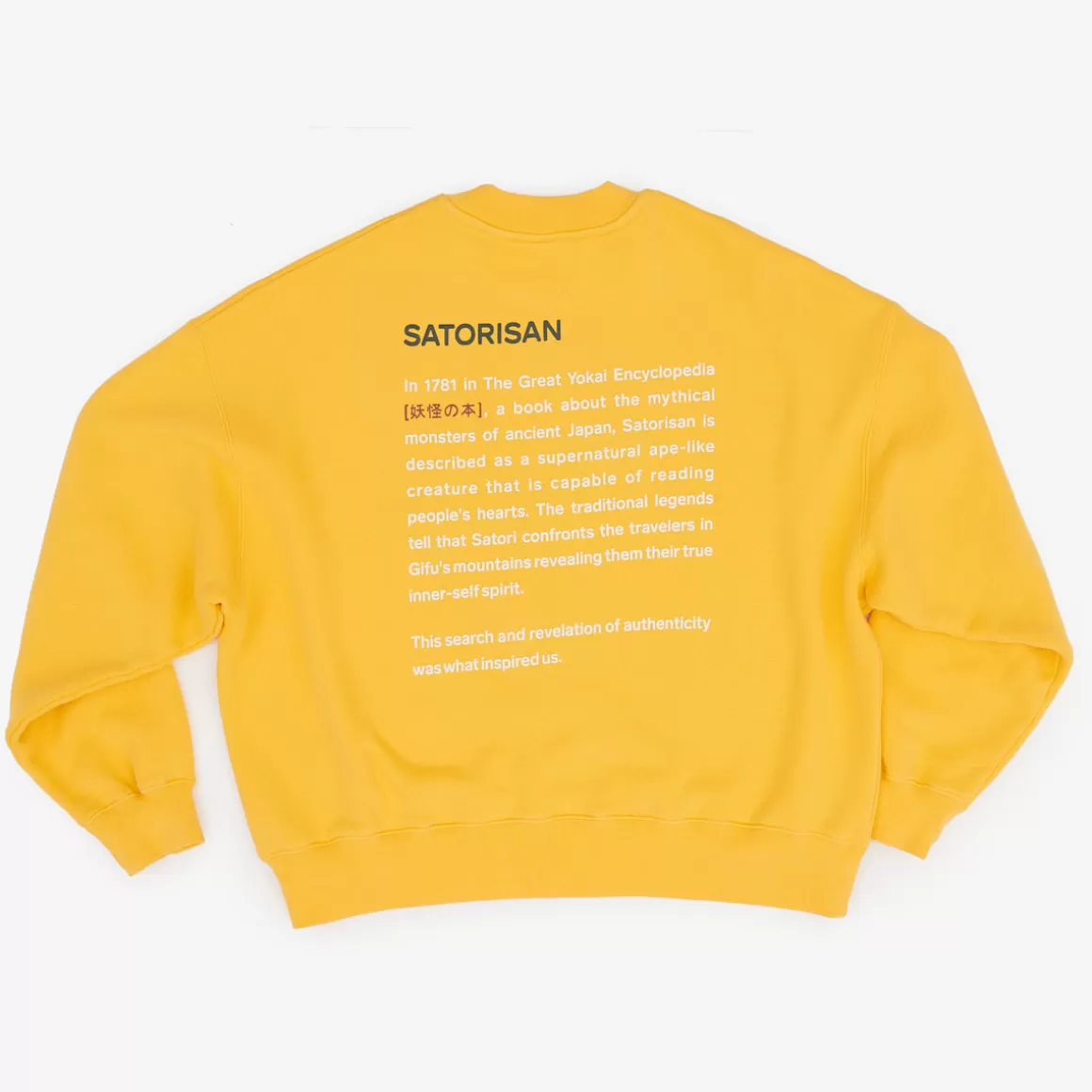 Men Satorisan Sweatshirts-Sweatshirt Oversize Organic Cotton