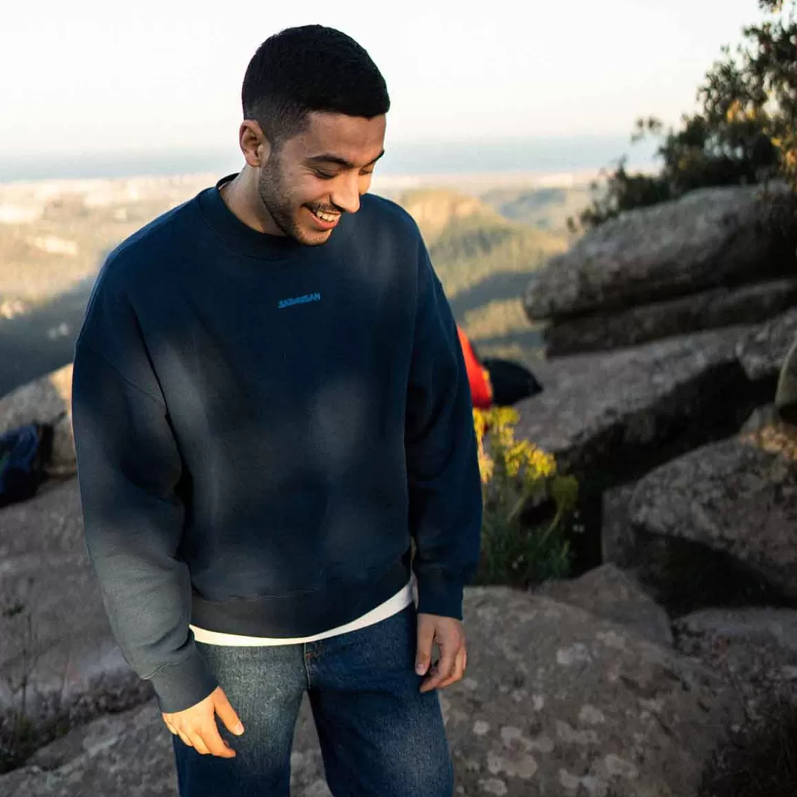 Men Satorisan Sweatshirts-Sweatshirt Oversize Organic Cotton