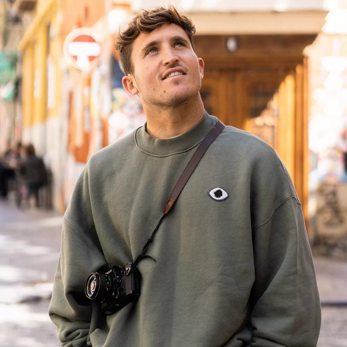 Men Satorisan Sweatshirts-Sweatshirt Oversize Organic Cotton